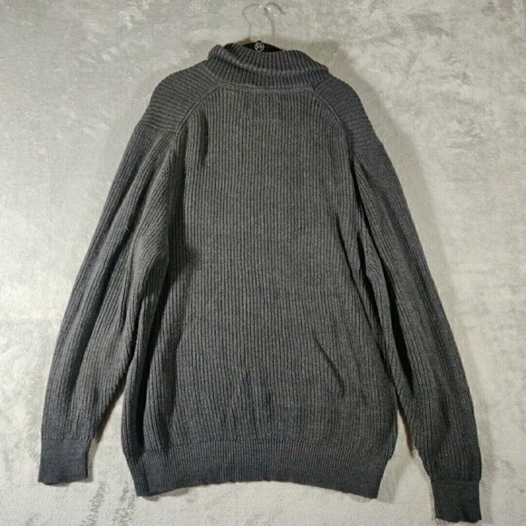 Original Weatherproof Vintage Mens Sweater XL Gray Shawl Collar Sweater Normcore - Picture 4 of 7